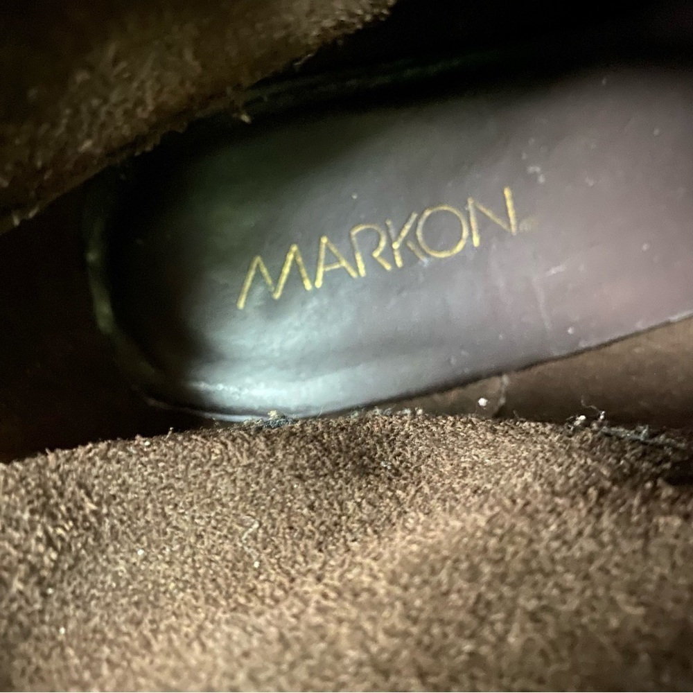 MARKON Brown Suede Ankle Boots Women’s Size  8.5 8-1/2 - Picture 9 of 12